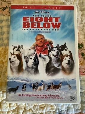 Disney Eight Below DVD - Blue, White, Red Cover with Huskies